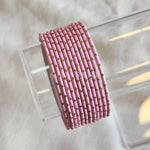 Load image into Gallery viewer, Matte dot Bangles - Light Pink
