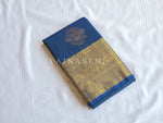 Load image into Gallery viewer, Royal Edit x Semi Soft Silk Gold Zari Saree - Peacock Blue
