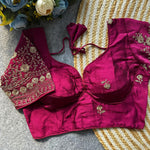 Load image into Gallery viewer, Burgundy : Readymade blouse [DIVANITA]
