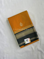 Load image into Gallery viewer, Kanchipuram Semi Silk Saree - Mustard x Dark Green
