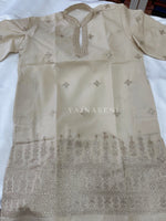 Load image into Gallery viewer, STR [XL/42] - (Cream) Men Mid Length Kurta Top

