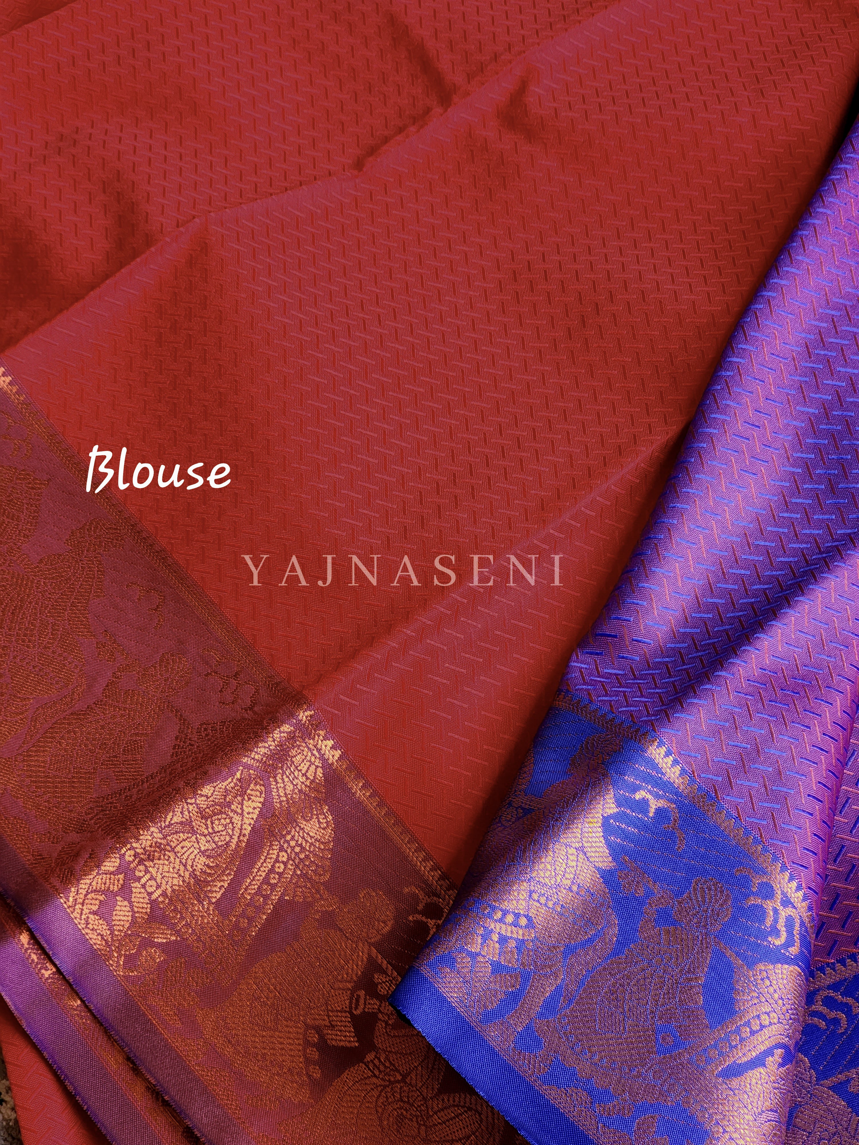 Pallakku series - Soft Semi Silk Saree : Purple x Red