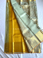 Load image into Gallery viewer, CELESTIA - Pure Kanjivaram Silk Saree with Gold Zari

