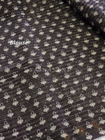 Load image into Gallery viewer, Sequins x Printed Georgette Saree - Black
