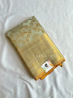 Load image into Gallery viewer, CELESTIA - Pure Kanjivaram Silk Saree with Gold Zari
