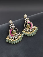 Load image into Gallery viewer, KHUSHI Earrings (Rani x Mint)
