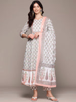 Load image into Gallery viewer, KAREENA [XL/42] - Anarkali Kurti Set
