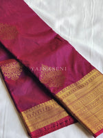 Load image into Gallery viewer, Royal Edit x Semi Soft Silk Gold Zari Saree - Mulberry

