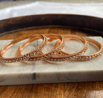 Load image into Gallery viewer, VIYA - set of 4 bangles (Rosegold)
