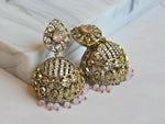 Load image into Gallery viewer, DAVINA Jhumka (Rose Quartz)
