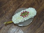 Load image into Gallery viewer, Hairclip - JASMINE x KOLAM (Green x Pink)
