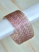 Load image into Gallery viewer, Handmade Raindrop Glass Bangles - Ashpurple
