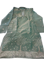 Load image into Gallery viewer, ASHOK [S/36] - (Sage Green) Men Mid Length Kurta Top
