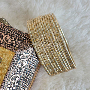 Metallic x Dot Bangles - Champagne