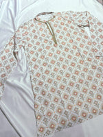 Load image into Gallery viewer, VIKRAM [L/40] - (Orange) Men Mid Length Kurta Top
