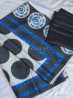 Load image into Gallery viewer, Printed Satin Saree - Retro Muse
