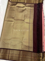 Load image into Gallery viewer, Kanchipuram Semi Silk Saree - Baby Pink x Wine
