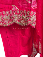 Load image into Gallery viewer, MAHIMA [S/36] - Straight Cut Kurti Set (Hot Pink)
