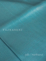 Load image into Gallery viewer, Kubera Pattu Saree - Sky Blue x Hot Pink
