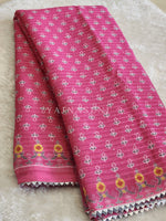 Load image into Gallery viewer, Sequins x Printed Georgette Saree - Pink
