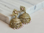 Load image into Gallery viewer, SUNITHA Jhumka (Rose Quartz)
