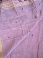 Load image into Gallery viewer, Linen Cotton Saree x Pichwai Tales - Purple
