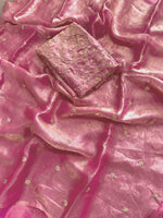 Load image into Gallery viewer, Satina Silk Saree x Embroidery blouse : Pink
