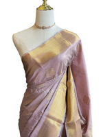Load image into Gallery viewer, Kolam Motifs x Semi Soft Silk Saree - Blush
