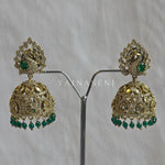 Load image into Gallery viewer, NIMISHA Jhumka (Emerald)
