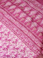 Load image into Gallery viewer, Floral Printed Saree - Sweet Pink
