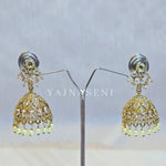 Load image into Gallery viewer, TARA Jhumkas : Crystal

