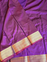 Load image into Gallery viewer, Minimalist Semi Silk Saree x Gold Zari - Shiraz
