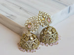 Load image into Gallery viewer, NIMISHA Jhumka (Rose Quartz)
