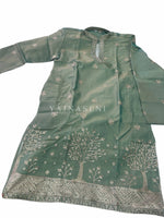 Load image into Gallery viewer, ASHOK [S/36] - (Sage Green) Men Mid Length Kurta Top
