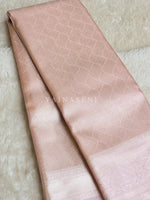 Load image into Gallery viewer, Semi Kanchipuram Silk Saree x Light Gold Zari - Pastel Pink
