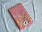 Load image into Gallery viewer, Vaira oosi x Checkered Saree - Light Pink
