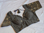 Load image into Gallery viewer, Grey : Readymade blouse [DIVANITA]
