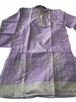 Load image into Gallery viewer, MADDY [S/36] - (Light Purple) Men Mid Length Kurta Top
