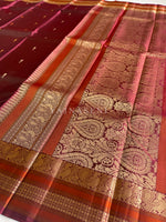 Load image into Gallery viewer, MANIKYRA - Pure Kanjivaram Silk Saree with Gold Zari
