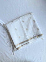Load image into Gallery viewer, Maheswari Small Border Cotton Saree : White
