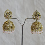 Load image into Gallery viewer, NIMISHA Jhumka (Rose Quartz)
