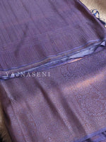 Load image into Gallery viewer, Kubera Pattu Saree - Copper x Purple
