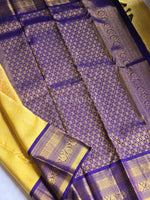 Load image into Gallery viewer, QUEENS HEIRLOOM - Pure Kanjivaram Silk Saree with Gold Zari
