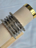 Load image into Gallery viewer, TRISHNA - set of bangles (Silver)
