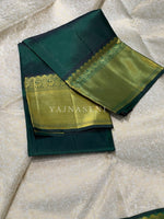 Load image into Gallery viewer, MOONLIT GROVE - Pure Kanjivaram Silk Saree with Gold Zari
