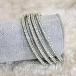 Load image into Gallery viewer, RANYA - Set of 4 bangles (Silver)

