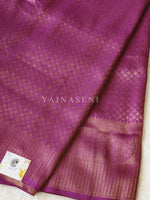 Load image into Gallery viewer, Banarasi Brocade Soft Silk Saree - Purple x Green
