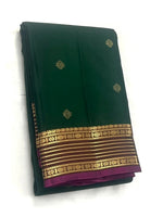 Load image into Gallery viewer, FOREST CHARMS - Pure Kanjivaram Silk Saree with Gold Zari
