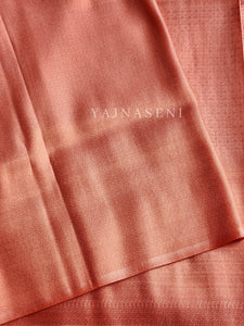 Kubera Pattu Saree - Coral