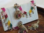 Load image into Gallery viewer, MYSHA Jhumkas w Maatal set
